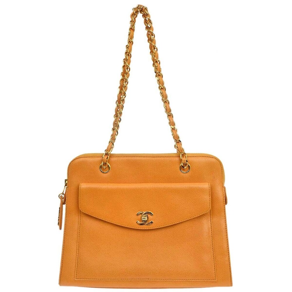 Chanel Vintage Front Pocket Leather Medium